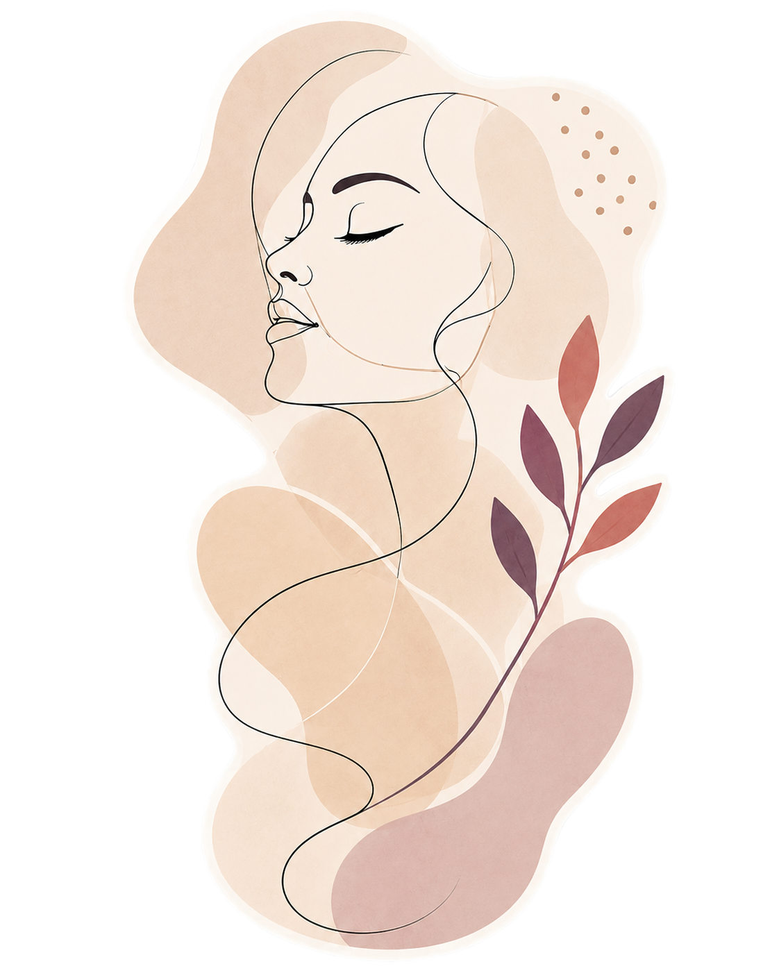 Illustrazione viso femminile