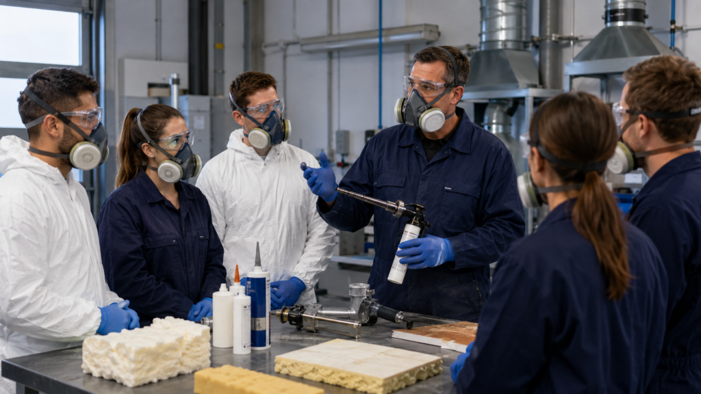 Formazione generale sull'uso dei diisocianati per tutti gli usi industriali e professionali.