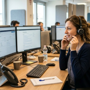 Fornire assistenza clienti telefonica